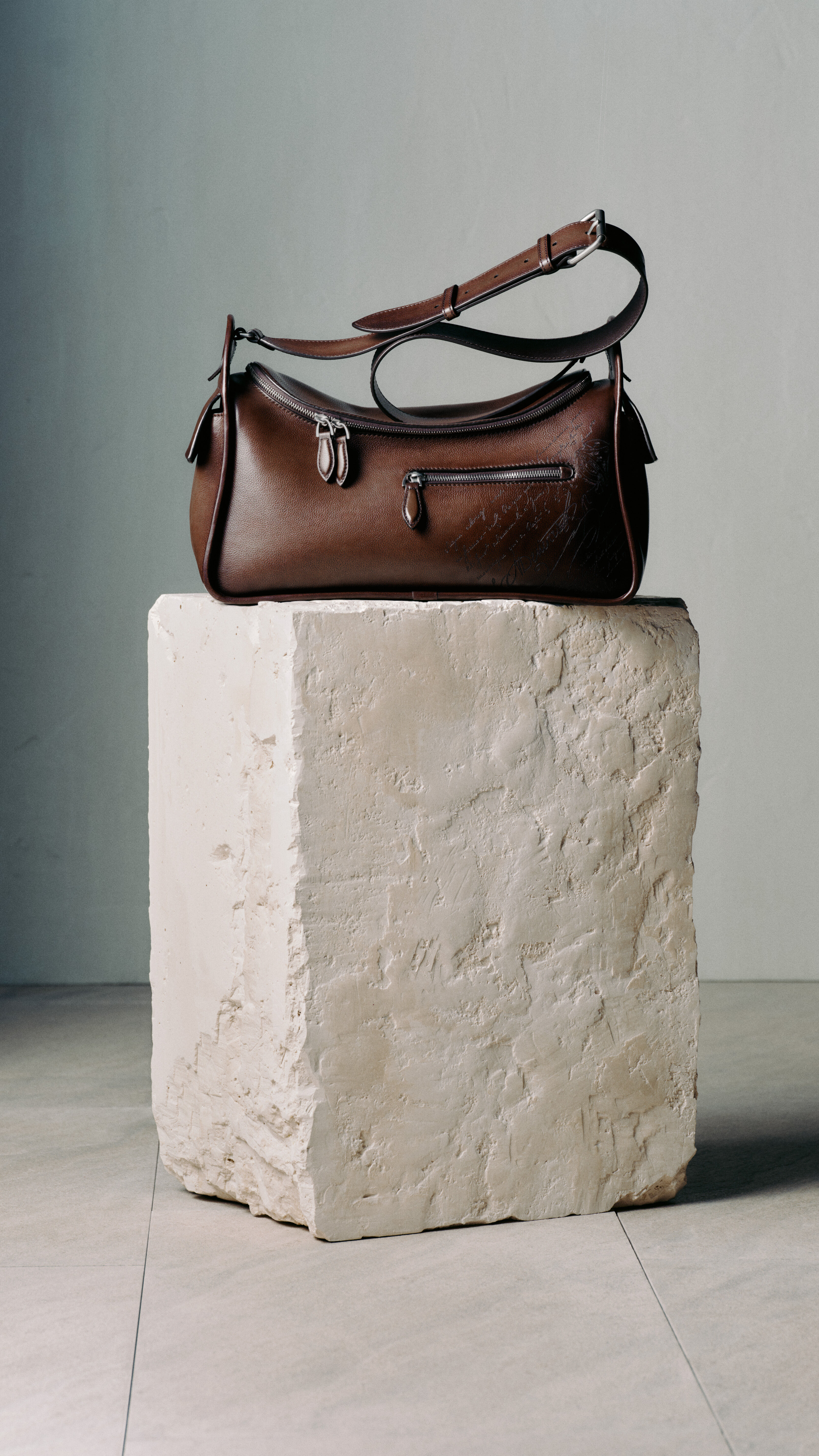 Berluti La Petite Sacoche Leather Bag BERLUTI Nino Scritto Venezia Leather Pouch for Men | MR PORTER