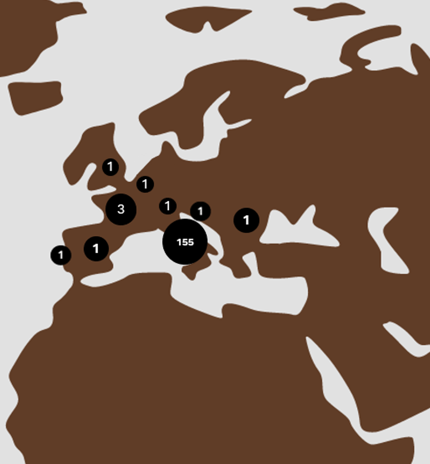 Suppliers list map