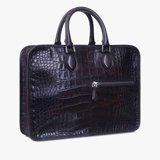 Un Jour Medium Alligator Leather Briefcase, TDM, hi-res 2