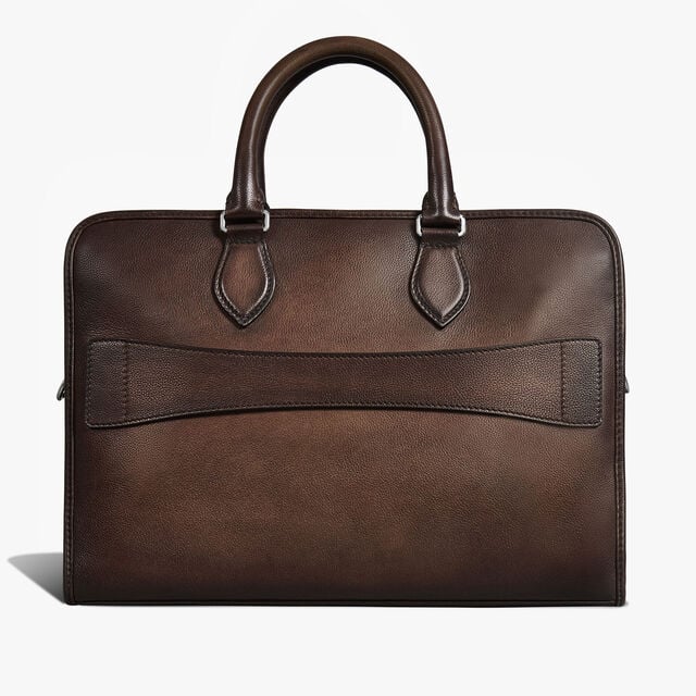 Un Jour Mini Leather Briefcase, SOFT BROWN, hi-res 3