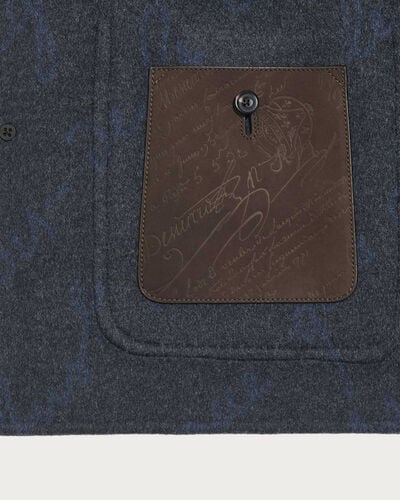 Double Face Foresti&egrave;re Jacket, Anthracite & Internal Giant Scritto, hi-res