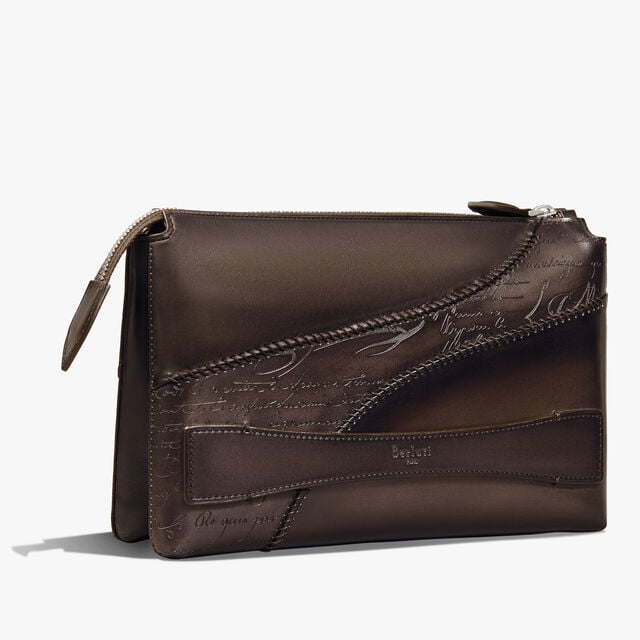 Tersio Scritto Leather Pouch, VIGOGNA, hi-res 2