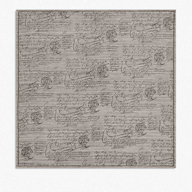 Chevron Scritto Handkerchief, PEBBLE BEIGE, hi-res 1