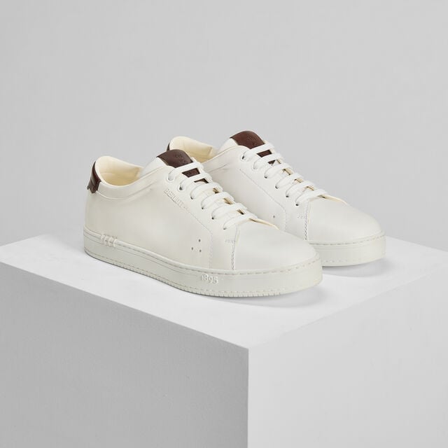 Sneaker Playtime en cuir de veau, WHITE, hi-res 3