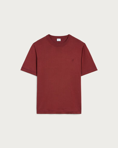 B-Thabor Embroidery Short-Sleeves Crewneck, Red Ocher, hi-res