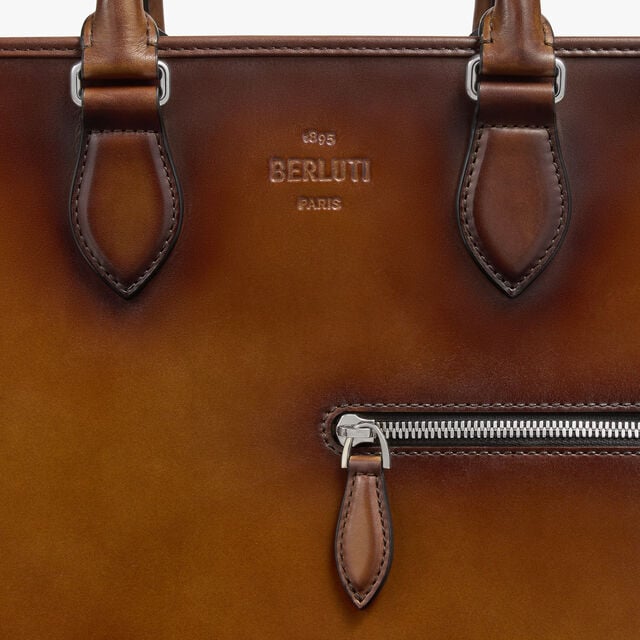 Cartable Deux Jours En Cuir, CACAO INTENSO, hi-res 8