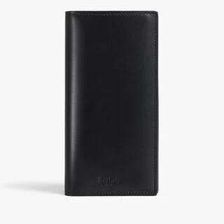 Santal Long Wallet In Leather, BLACK, hi-res