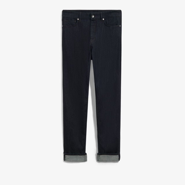 Slim Denim Pants, DARK INDIGO DENIM, hi-res 1