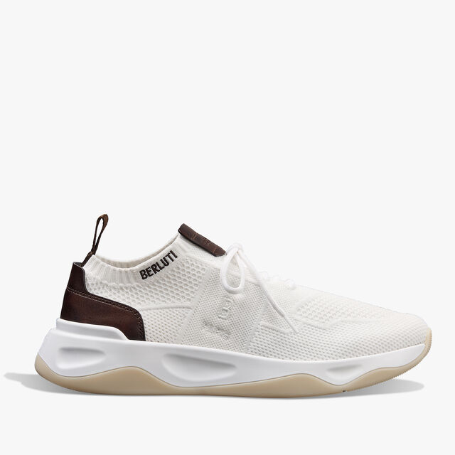 Shadow Knit And Lagoon Calf Sneaker, WHITE, hi-res 1