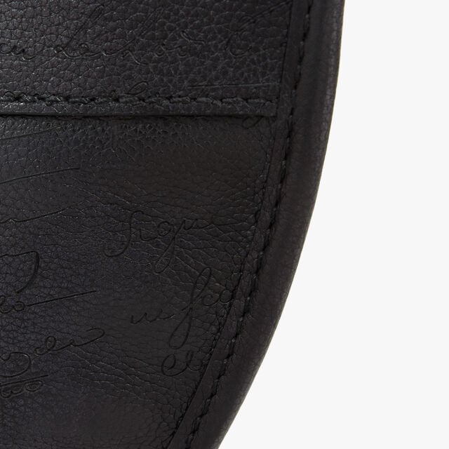 Rider Scritto Leather Belt Bag, NERO GRIGIO, hi-res 7