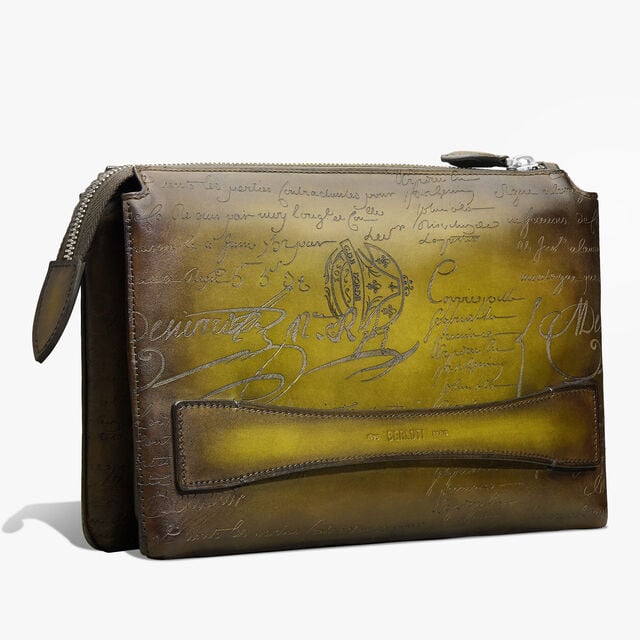 Tersio Scritto Leather Pouch, JUNGLE GREEN, hi-res 2
