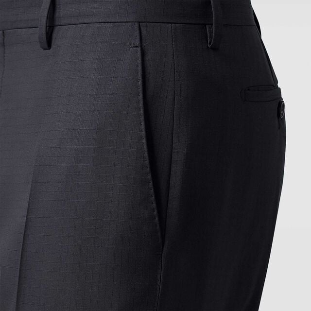 Classic Wool Slim Pants, COLD NIGHT BLUE, hi-res 4
