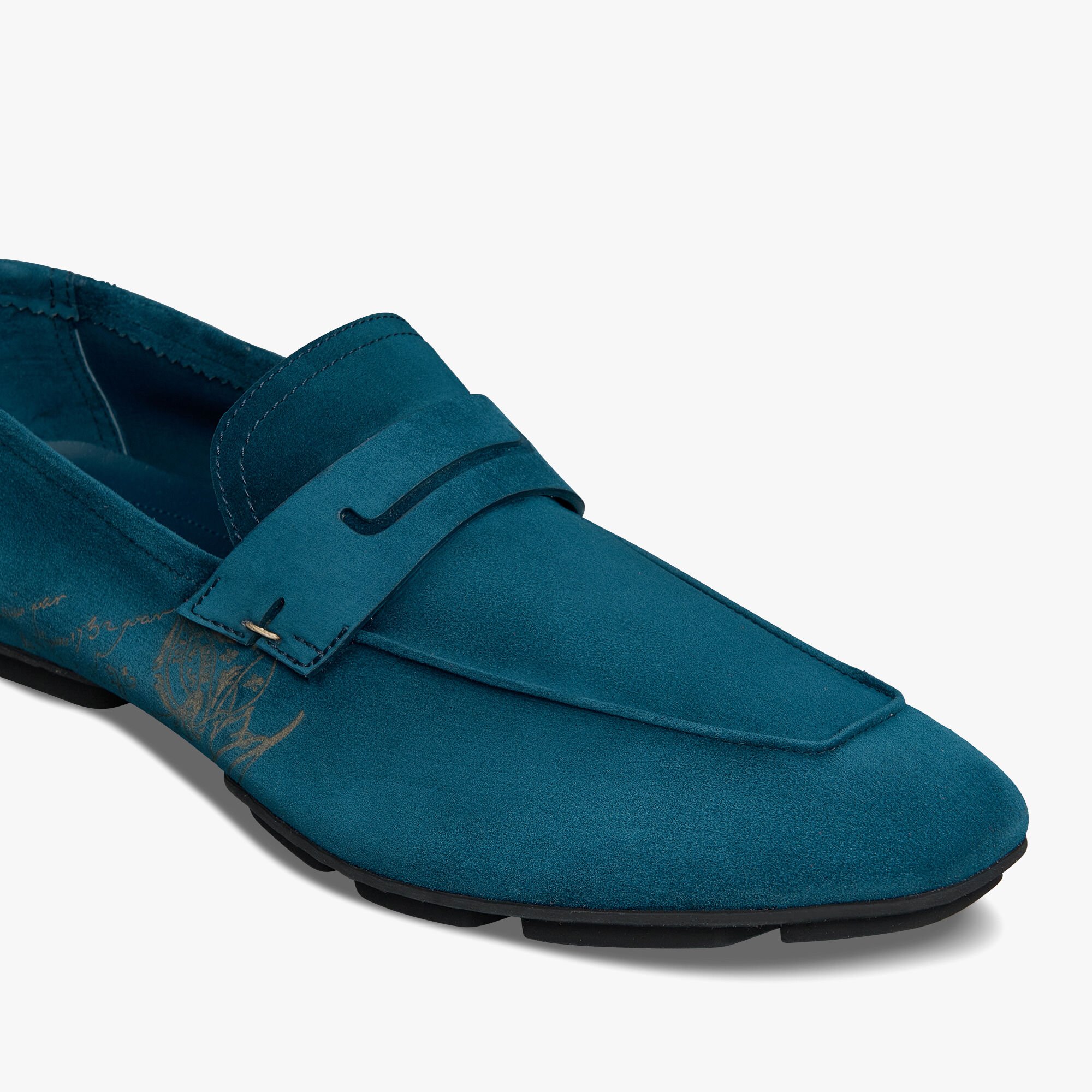 Lorenzo Drive Scritto Camoscio Leather Loafer, AVEIRO, hi-res 7