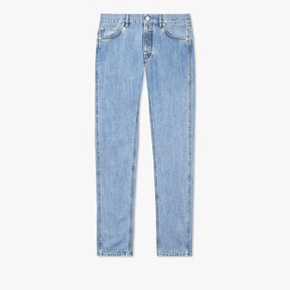 Denim Trousers With Scritto