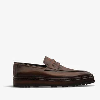 Andy Alto Leather Loafer, MARRONE INTENSO, hi-res