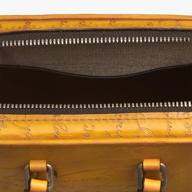 Un Jour Nano Scritto Leather Pouch, MIMOSA, hi-res 5