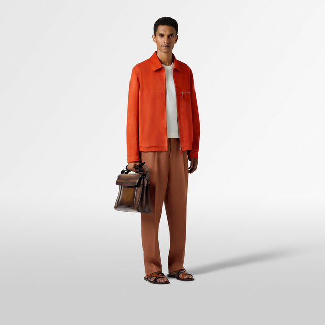 Andy Messenger Leather Briefcase, CACAO INTENSO, hi-res 7