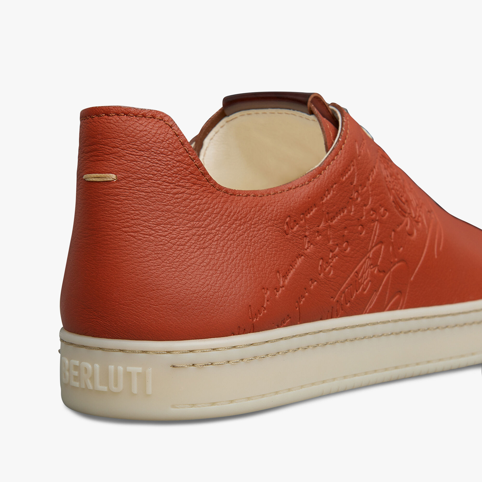 Eden Scritto Leather Sneaker, TERRACOTTA, hi-res 5