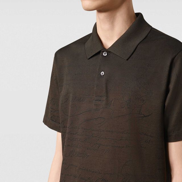 Scritto Pique Polo, EARTH BROWN, hi-res 5