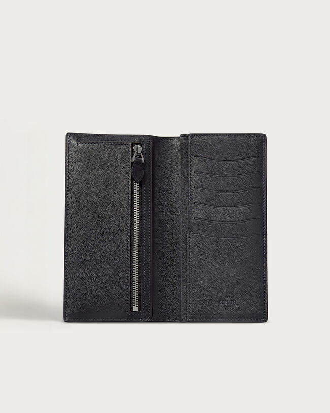 サンタル フラップ ロングウォレット, Indigo Denim, hi-res