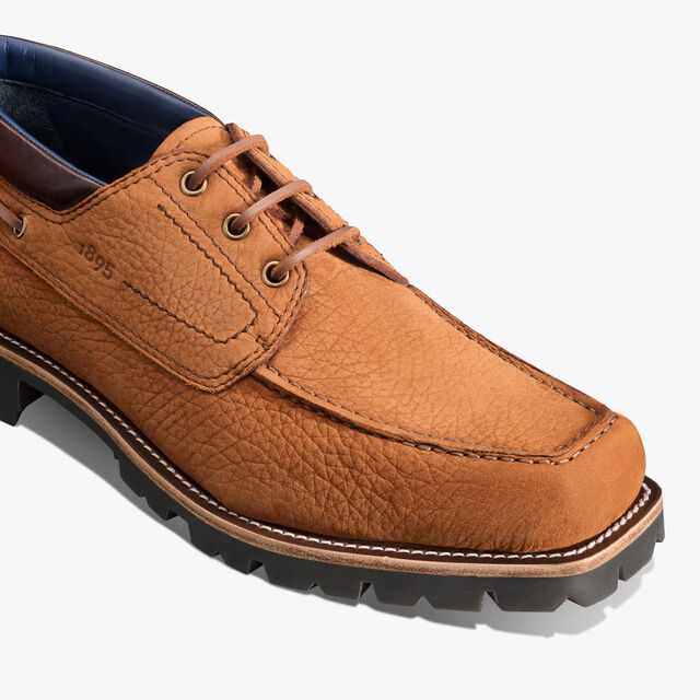 Grand Chemin Nubuck Leather Derby, WALNUT BROWN, hi-res 7
