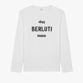 Long Sleeve T-Shirt With Embroidered Logo, BLANC OPTIQUE, hi-res