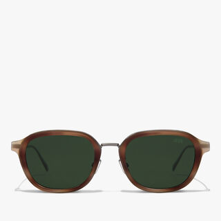 Equinox Metal And Acetate Sunglasses, CACAO + GREEN, hi-res