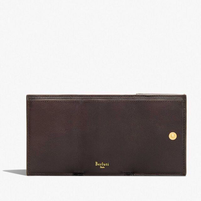 Acajou Toile Marbeuf Wallet, DARK BROWN + MADURO, hi-res 3