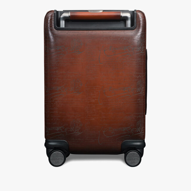 Formula 1005 Scritto Leather Rolling Suitcase, CACAO INTENSO, hi-res 3