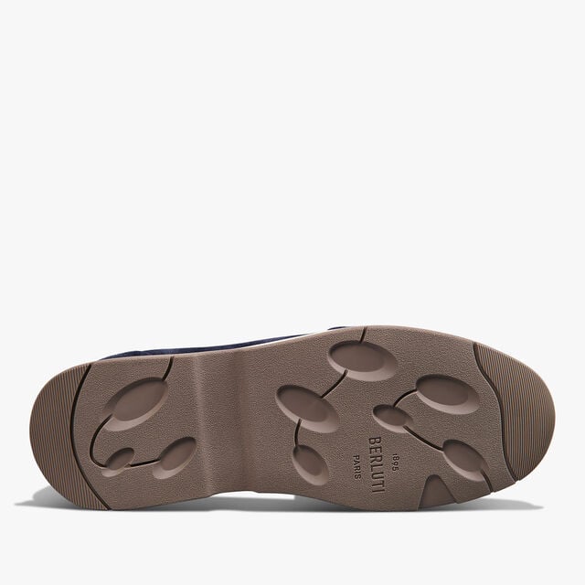 Echappée Suede Calf Loafer, BLU, hi-res 7