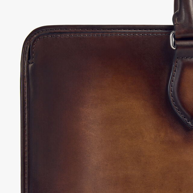 Un Jour Scritto Leather Briefcase
