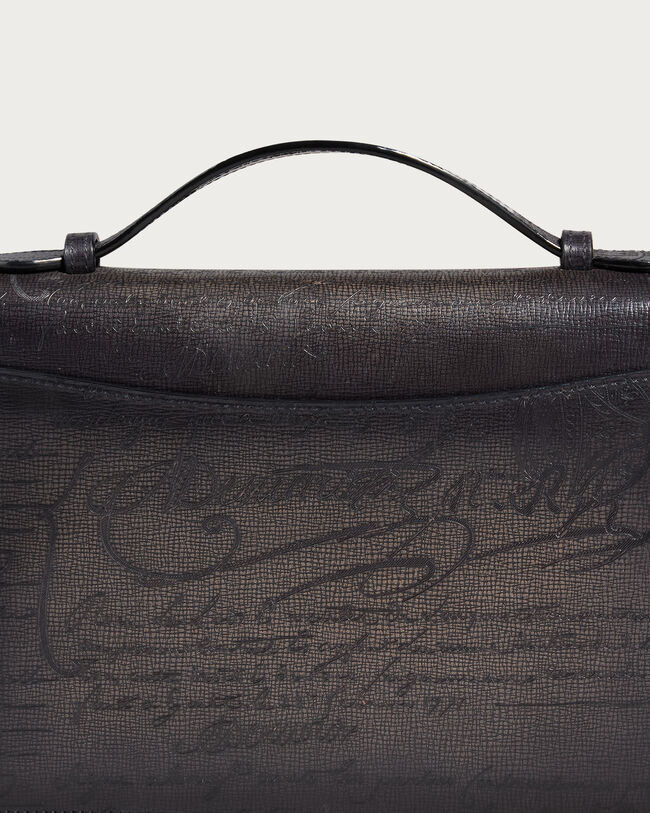 Itauba Wide Gradiant Zipped Pouch, Grey Flanel, hi-res