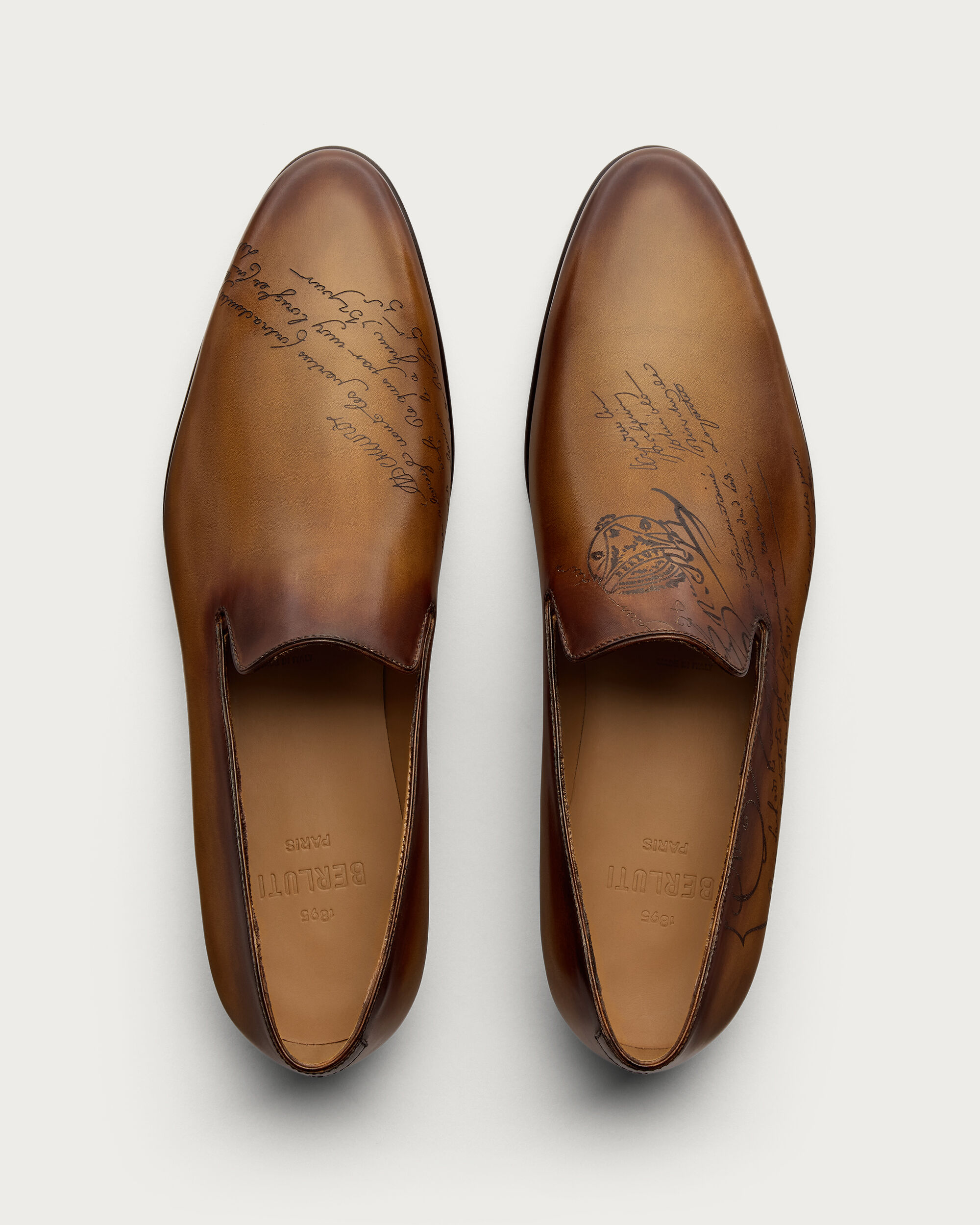 Galet Cursive Slipper, Tobacco Bis, hi-res