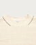 Crewneck with Leather Braiding Details, Off White, Image 1