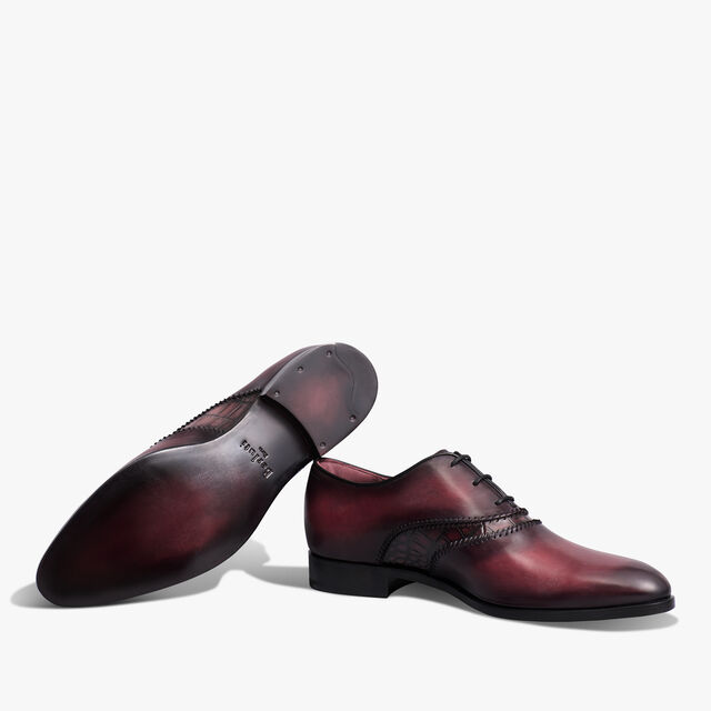 Richelieu Rapiécé-Reprisé en cuir et cuir d'alligator, SAINT EMILION, hi-res 4