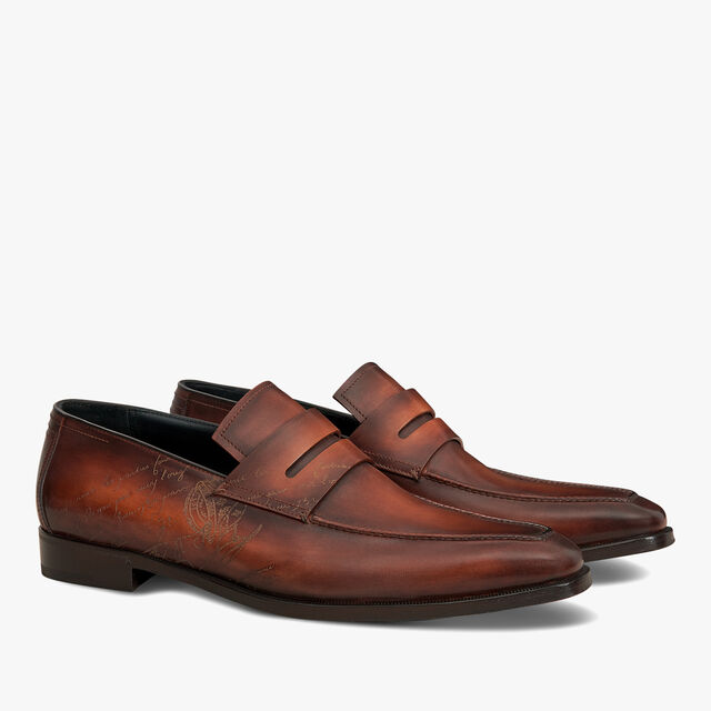 Andy Démesure Neo Scritto Leather Loafer, CACAO INTENSO, hi-res 2