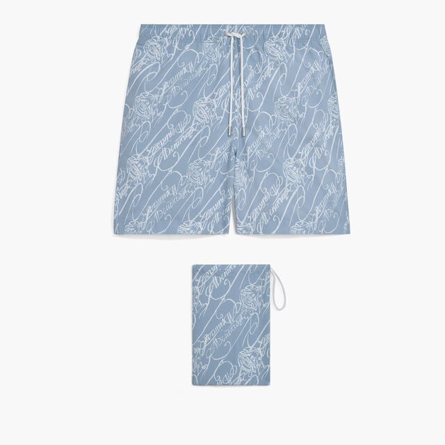 Marbeuf Scritto Swimshorts, CORNFLOWER BLUE SCRITTO, hi-res 1