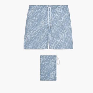 Marbeuf Scritto Swimshorts, CORNFLOWER BLUE SCRITTO, hi-res