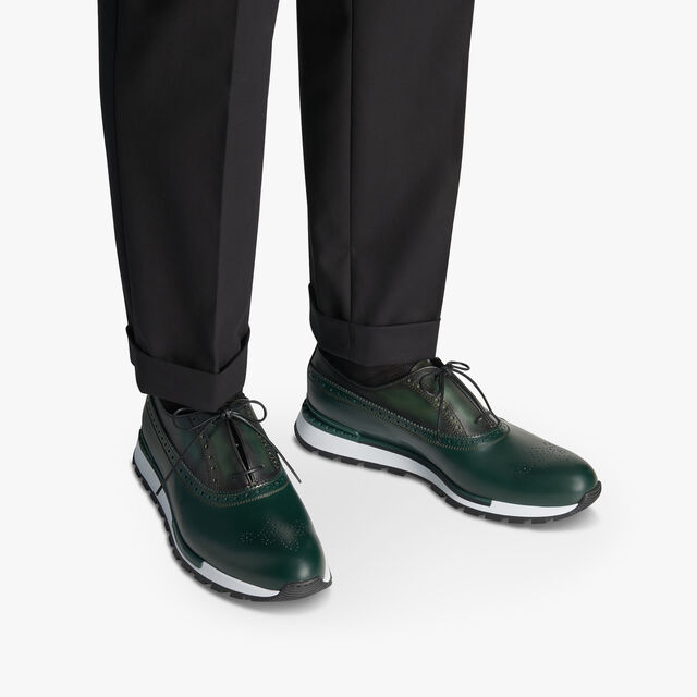 Fast Track Leather Sneaker, BEETLE GREEN, hi-res 7