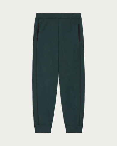 Shadow Jogpants with Leather Details, Fir Green, hi-res