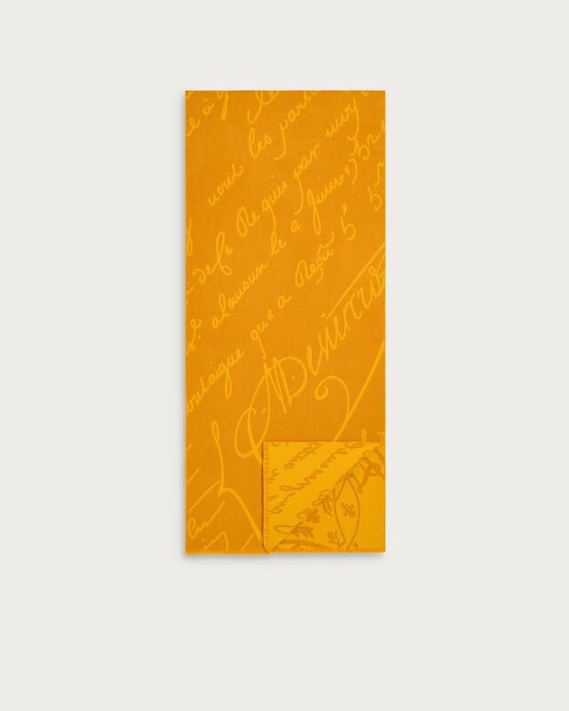 Écharpe Motif Scritto, Sulfur, hi-res