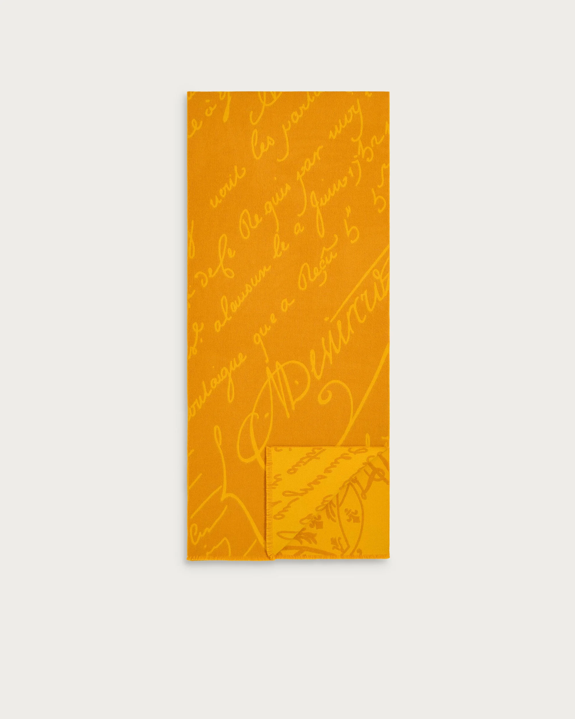 Scritto Pattern Scarf, Sulfur, hi-res