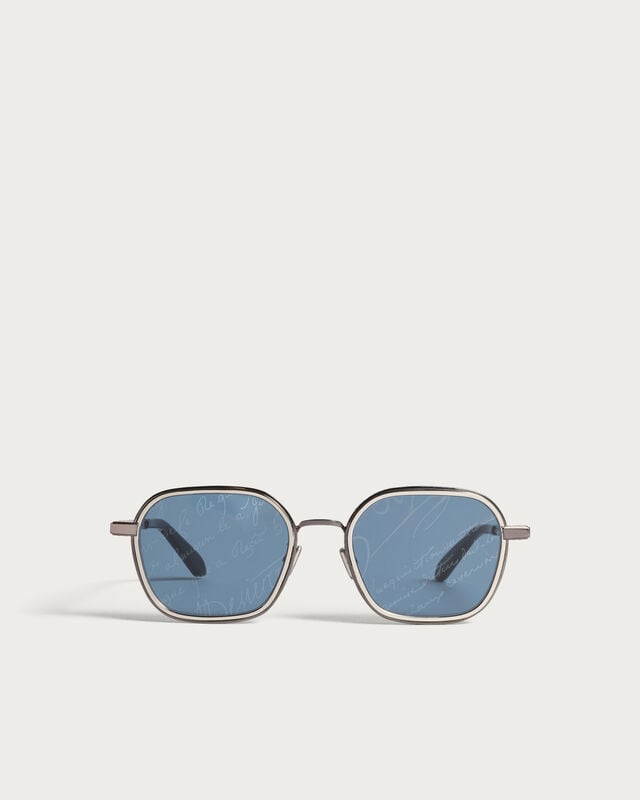 Lunettes De Soleil Sirius, Black Gold & Silver Scritto, hi-res