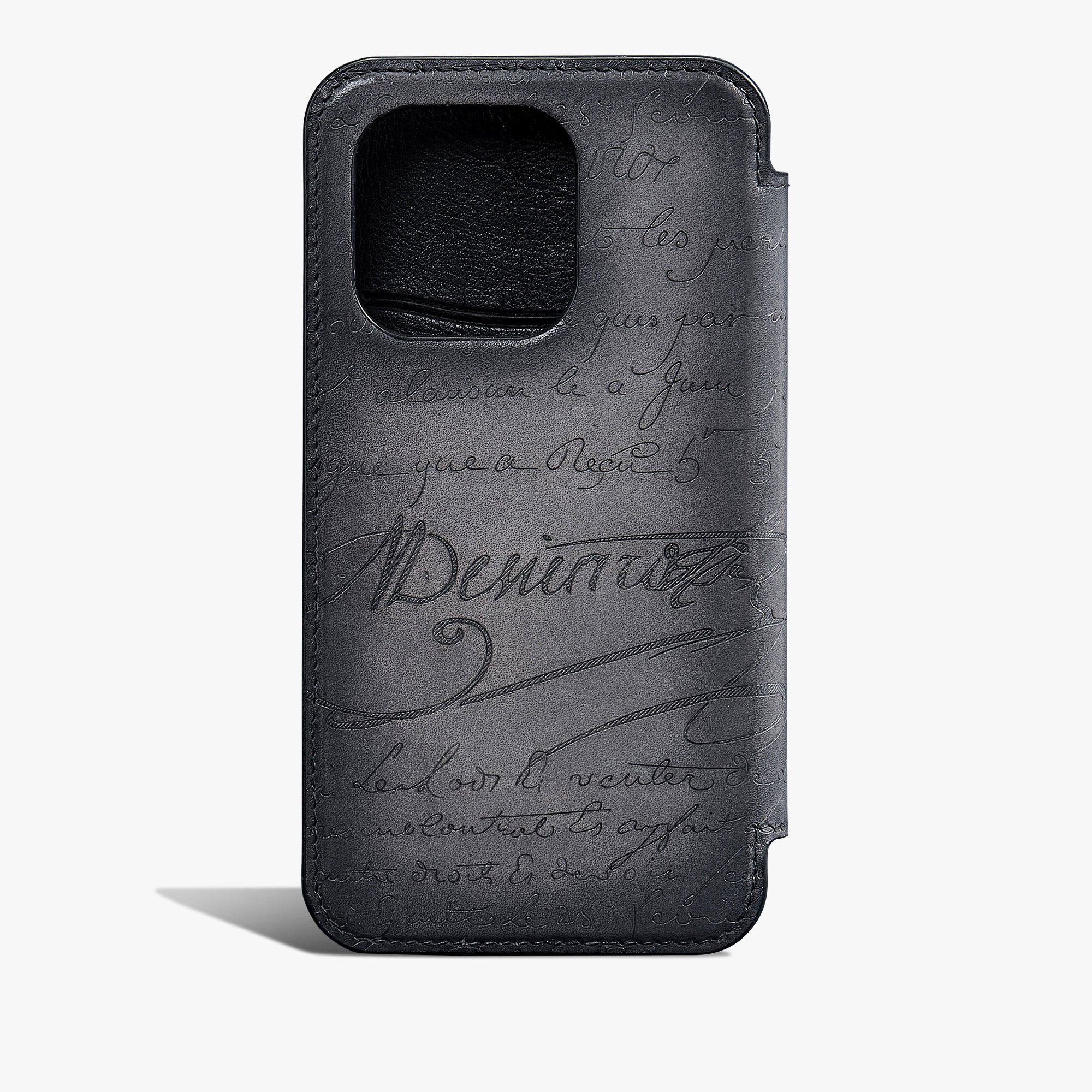 Scritto Leather iPhone 16 Pro Max Case | Berluti US