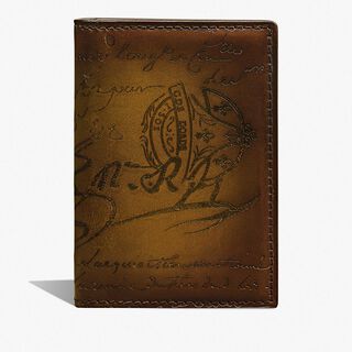 Jagua Scritto Leather Card Holder, JUNGLE GREEN, hi-res