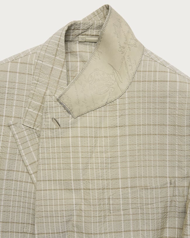 Marcello Jacket with Leather Details, Salvia, hi-res