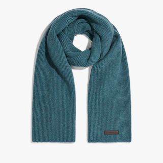 Cashmere Scarf, GREYISH TURQUOISE, hi-res