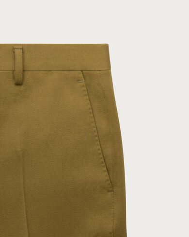 Alessandro Trousers with Leather Detail, Citrus Green, hi-res