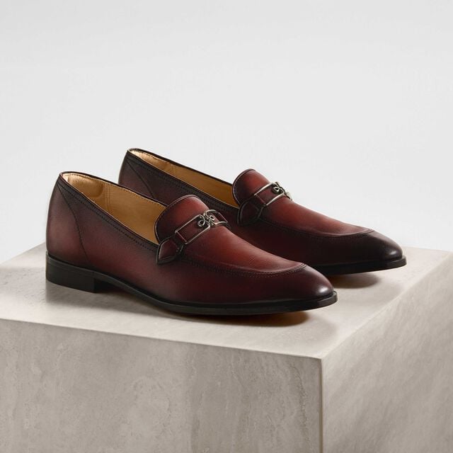 B Volute Calf Leather Loafer, MATTONE, hi-res 8