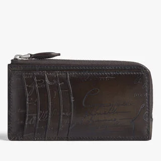 Koa Maxi Scritto Leather Long Zipped Card Holder Koa Maxi Scritto Leather Long Zipped Card Holder